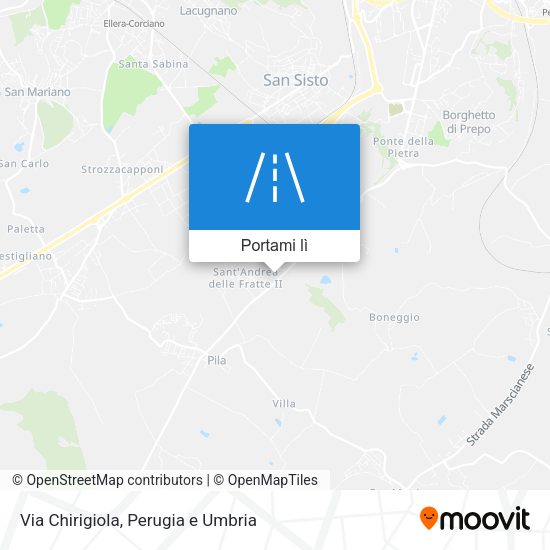 Mappa Via Chirigiola