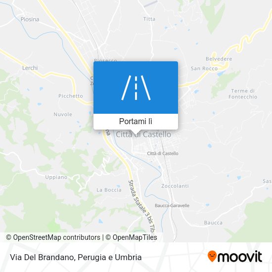 Mappa Via Del Brandano