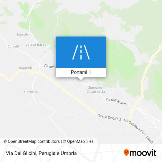 Mappa Via Dei Glicini