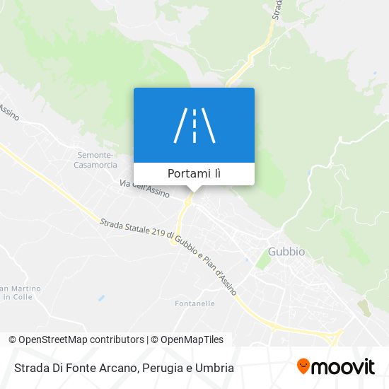 Mappa Strada Di Fonte Arcano