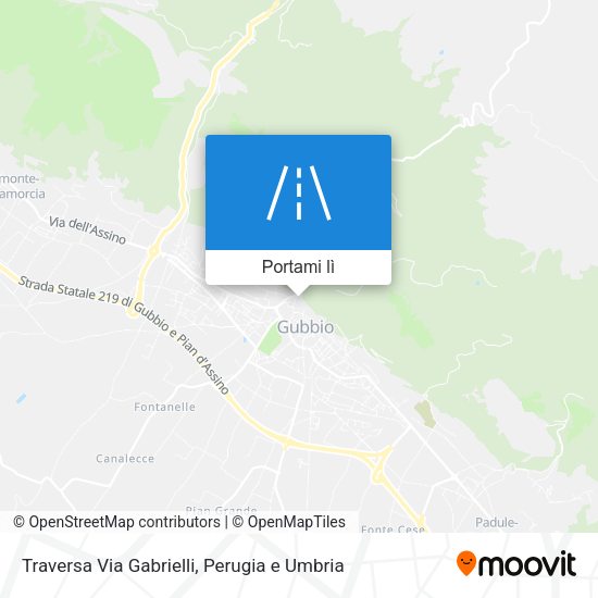 Mappa Traversa Via Gabrielli