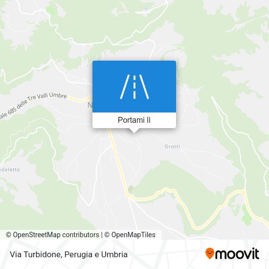 Mappa Via Turbidone