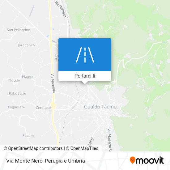 Mappa Via Monte Nero