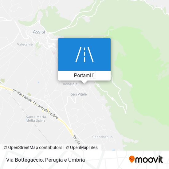 Mappa Via Bottegaccio