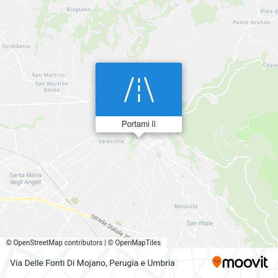 Mappa Via Delle Fonti Di Mojano