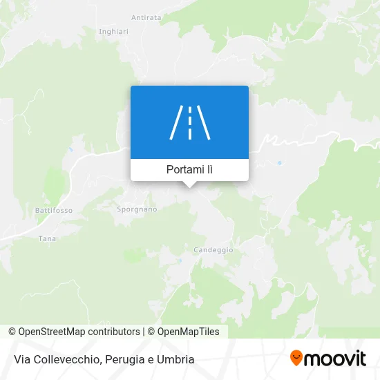 Mappa Via Collevecchio