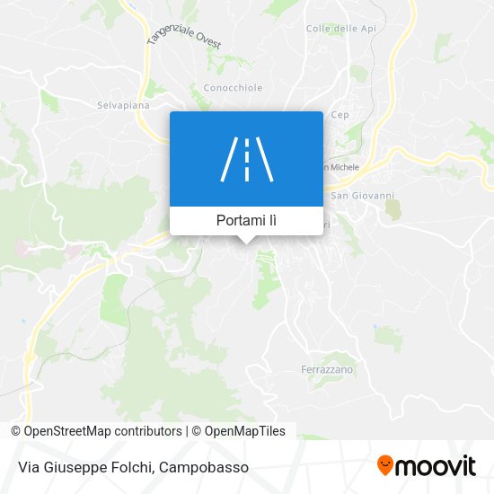 Mappa Via Giuseppe Folchi