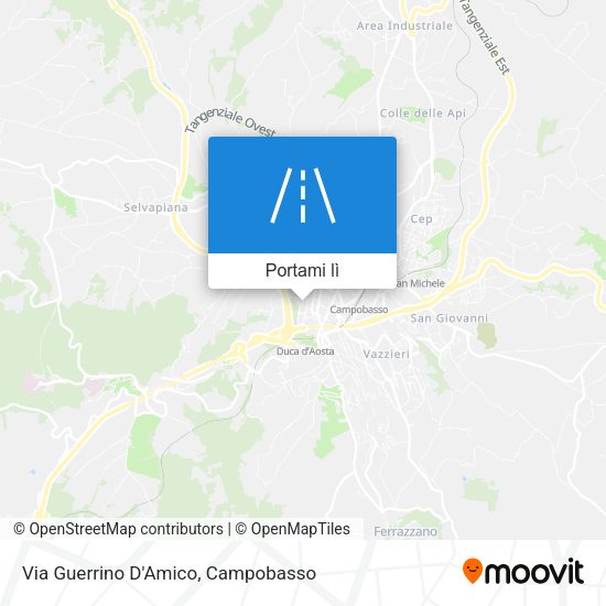 Mappa Via Guerrino D'Amico
