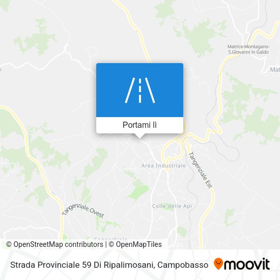 Mappa Strada Provinciale 59 Di Ripalimosani