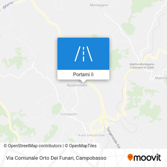 Mappa Via Comunale Orto Dei Funari