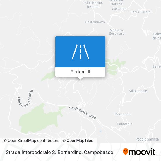 Mappa Strada Interpoderale S. Bernardino