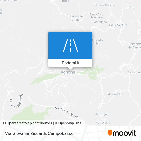 Mappa Via Giovanni Ziccardi