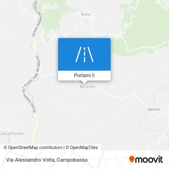 Mappa Via Alessandro Volta