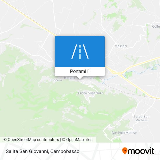 Mappa Salita San Giovanni