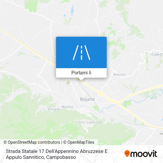 Mappa Strada Statale 17 Dell'Appennino Abruzzese E Appulo Sannitico