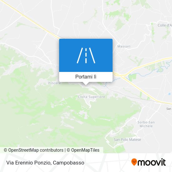 Mappa Via Erennio Ponzio