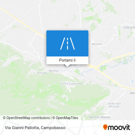 Mappa Via Gianni Pallotta