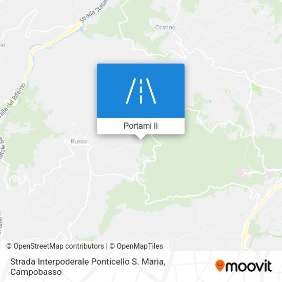 Mappa Strada Interpoderale Ponticello S. Maria