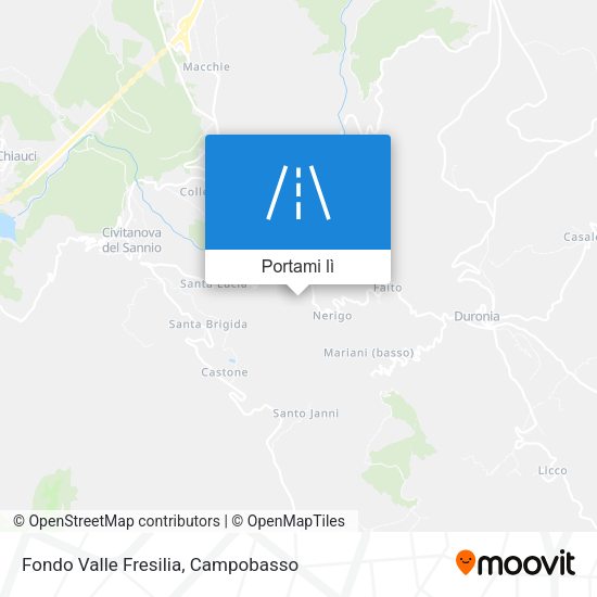 Mappa Fondo Valle Fresilia