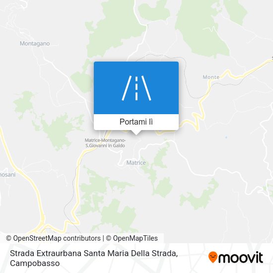 Mappa Strada Extraurbana Santa Maria Della Strada