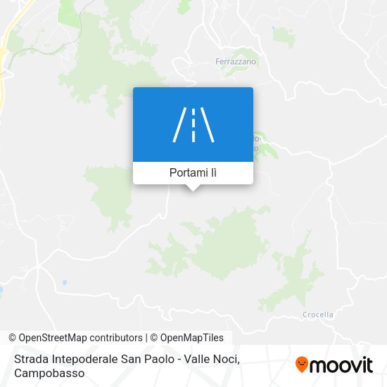 Mappa Strada Intepoderale San Paolo - Valle Noci