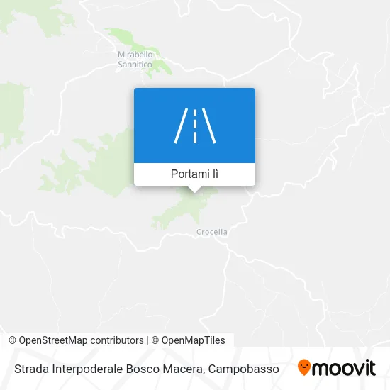Mappa Strada Interpoderale Bosco Macera