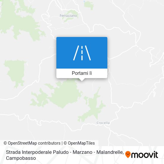 Mappa Strada Interpoderale Paludo - Marzano - Malandrelle