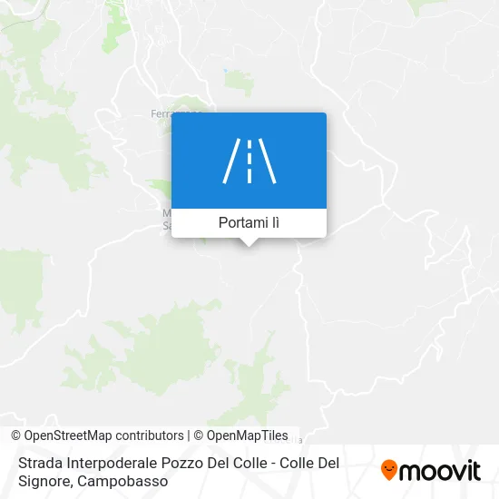 Mappa Strada Interpoderale Pozzo Del Colle - Colle Del Signore