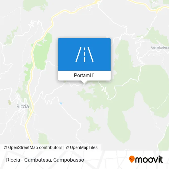 Mappa Riccia - Gambatesa