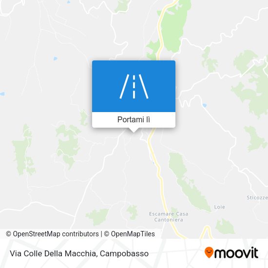 Mappa Via Colle Della Macchia