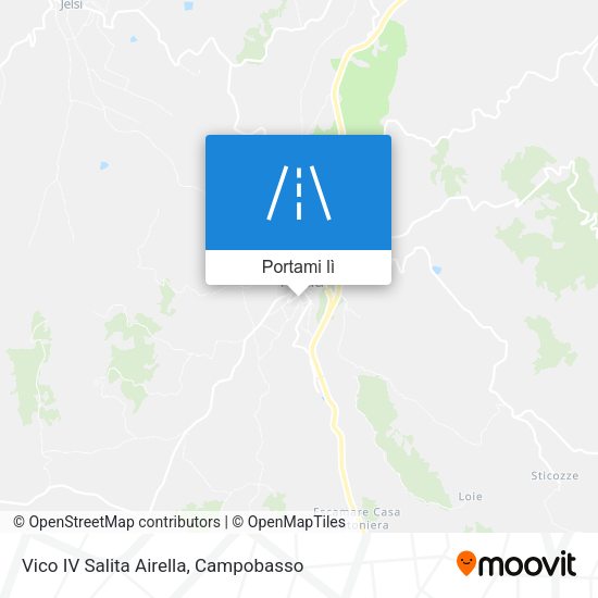 Mappa Vico IV Salita Airella