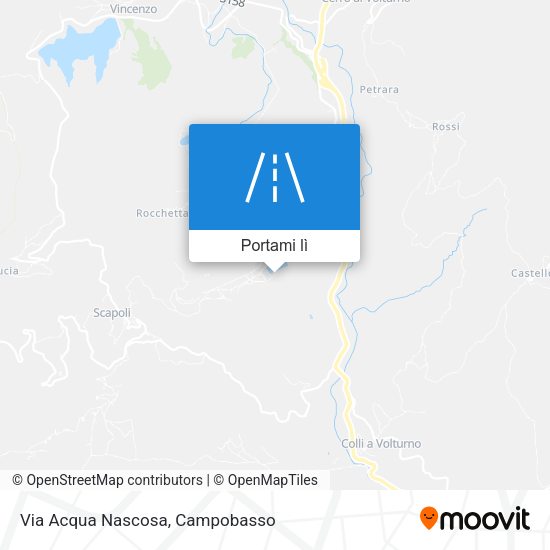 Mappa Via Acqua Nascosa
