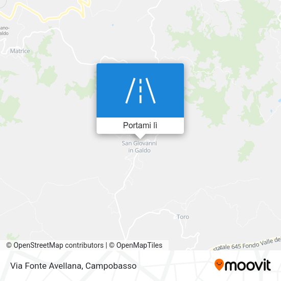 Mappa Via Fonte Avellana