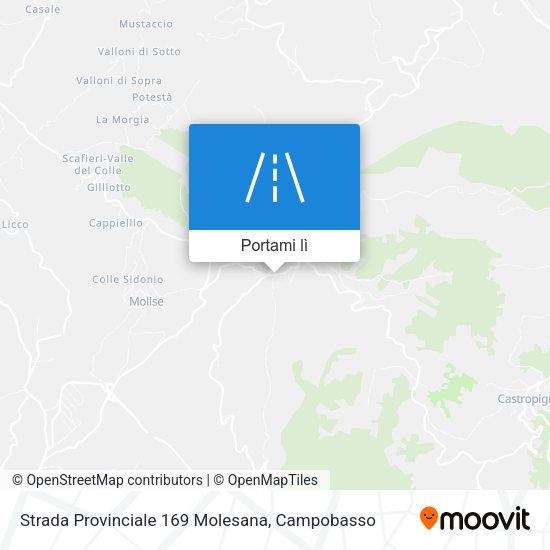 Mappa Strada Provinciale 169 Molesana