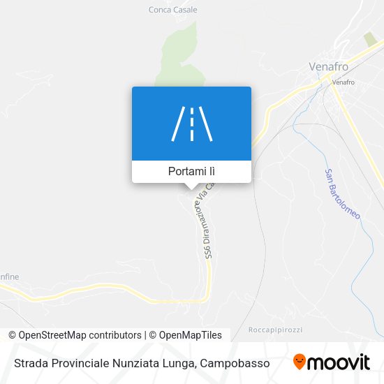 Mappa Strada Provinciale Nunziata Lunga