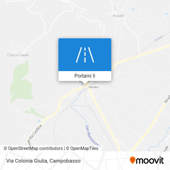 Mappa Via Colonia Giulia
