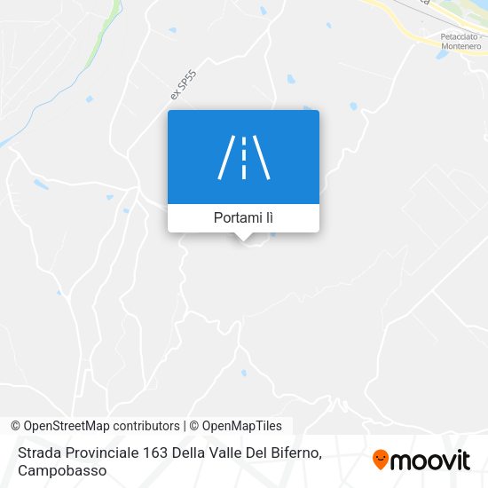 Mappa Strada Provinciale 163 Della Valle Del Biferno