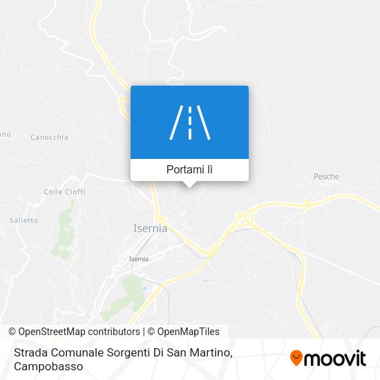 Mappa Strada Comunale Sorgenti Di San Martino