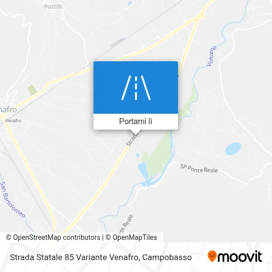 Mappa Strada Statale 85 Variante Venafro