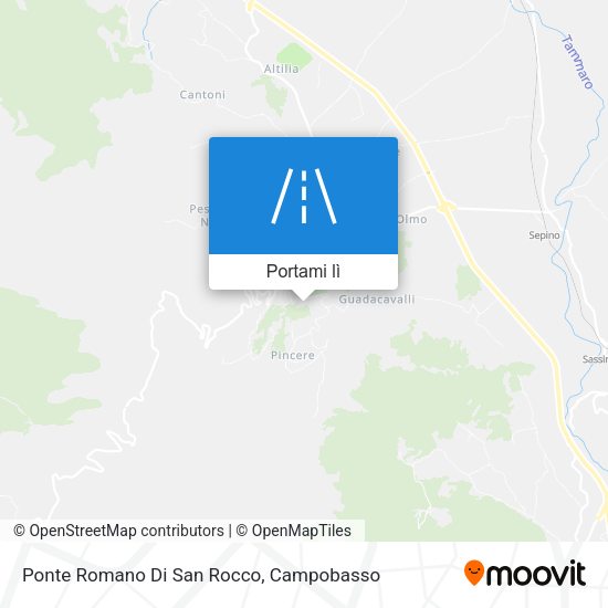 Mappa Ponte Romano Di San Rocco