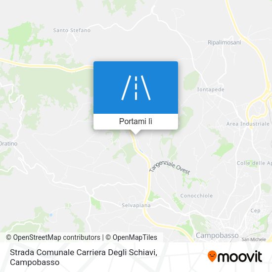 Mappa Strada Comunale Carriera Degli Schiavi