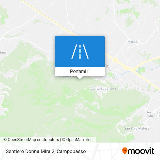 Mappa Sentiero Donna Mira 2