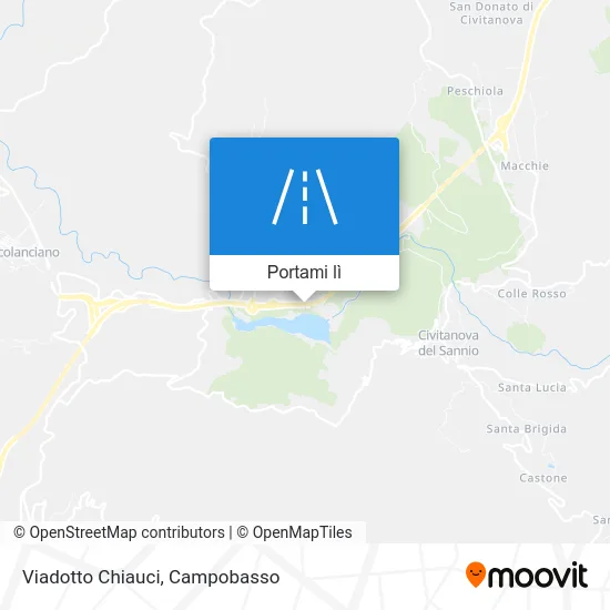 Mappa Viadotto Chiauci