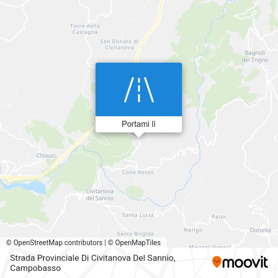 Mappa Strada Provinciale Di Civitanova Del Sannio