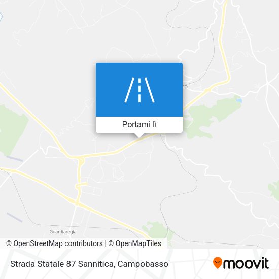 Mappa Strada Statale 87 Sannitica
