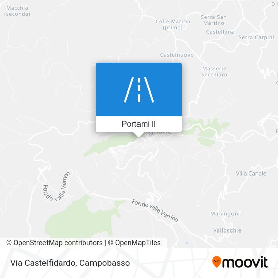 Mappa Via Castelfidardo