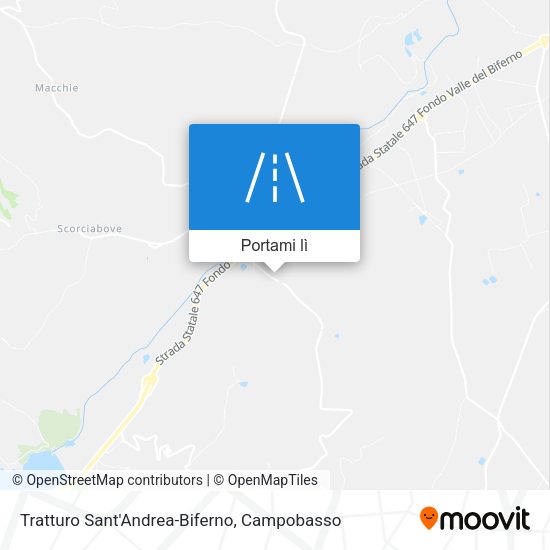 Mappa Tratturo Sant'Andrea-Biferno
