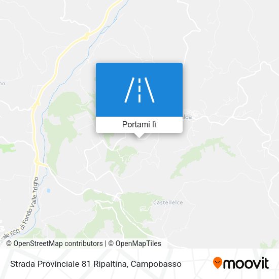 Mappa Strada Provinciale 81 Ripaltina