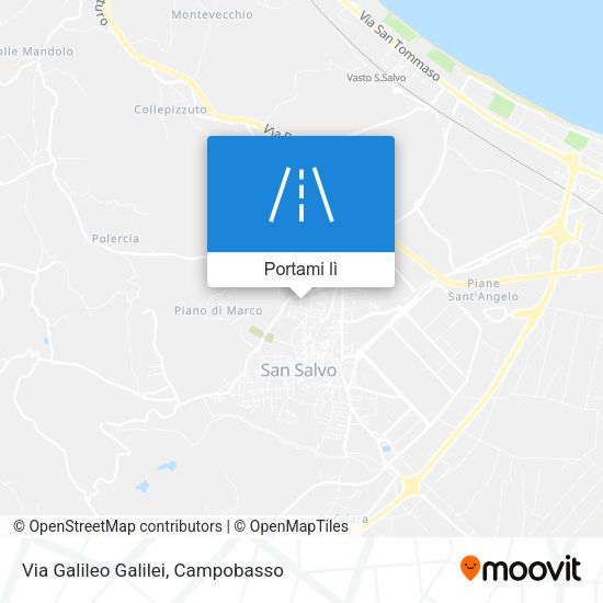 Mappa Via Galileo Galilei