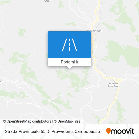 Mappa Strada Provinciale 65 Di Provvidenti